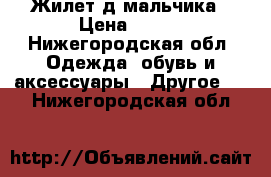 Жилет д/мальчика › Цена ­ 250 - Нижегородская обл. Одежда, обувь и аксессуары » Другое   . Нижегородская обл.